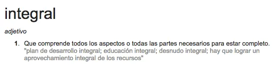 Salud integral - definicion